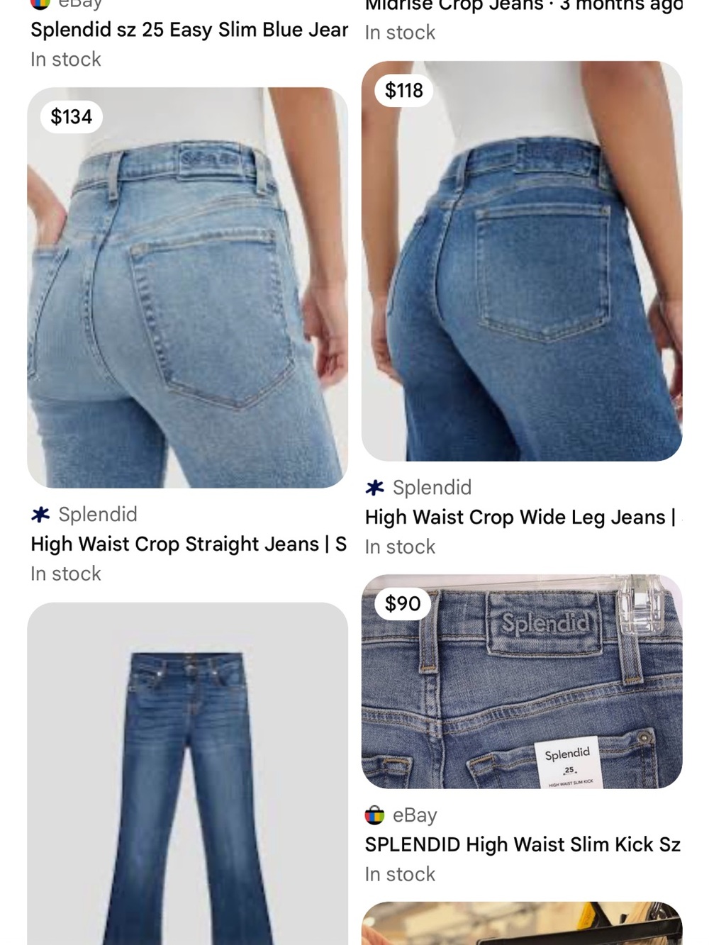Splendid High rise bootcut Blue  Jeans - Women's